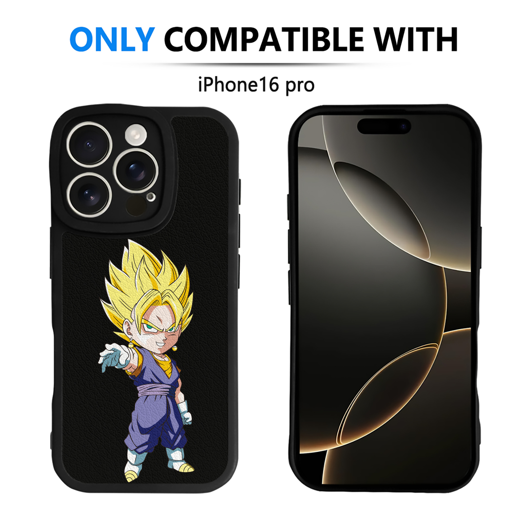 （画像用） ドラゴンボール ベジット DRAGON BALL Vegetto 【iPhone 16シリーズ対応】シリコンスマホケース（レザー調） 材質：シリコン